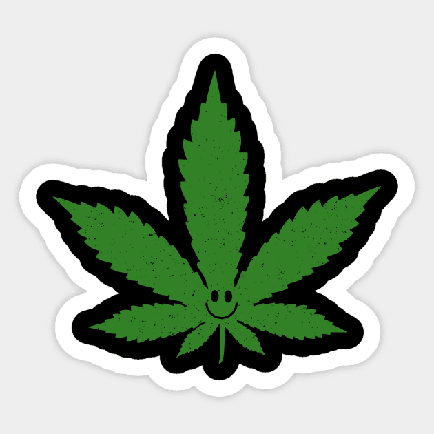 Happy Little Weedly Guy Sticker by SmayBoy